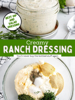 ranch dressing photo collage