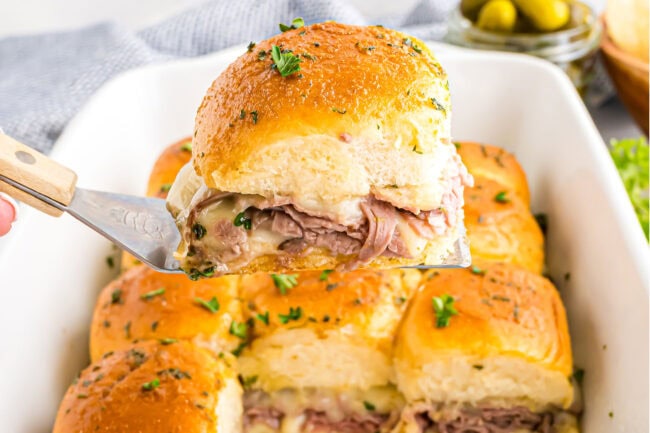 Easy Roast Beef Sliders on soft sweet Hawaiian rolls